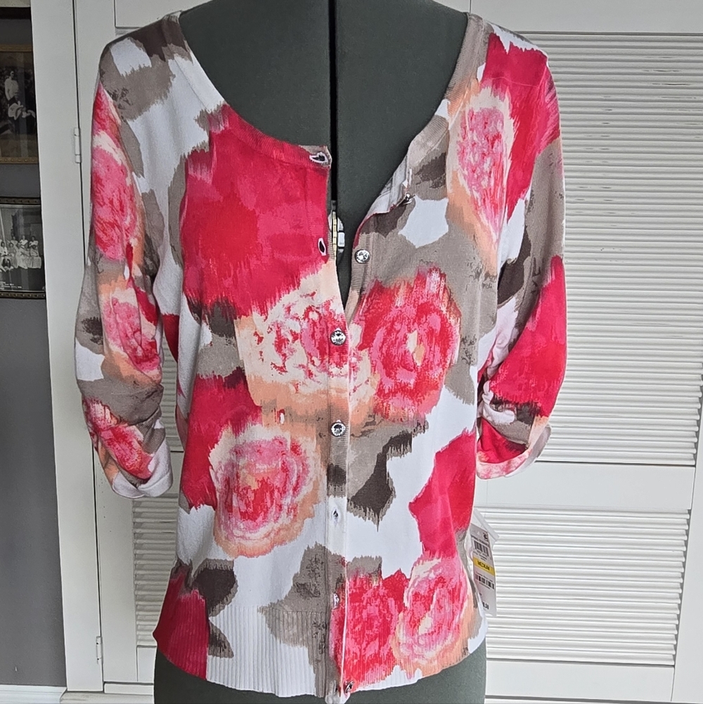 I.N.C. International Concepts | Floral Button-Up Women's Top